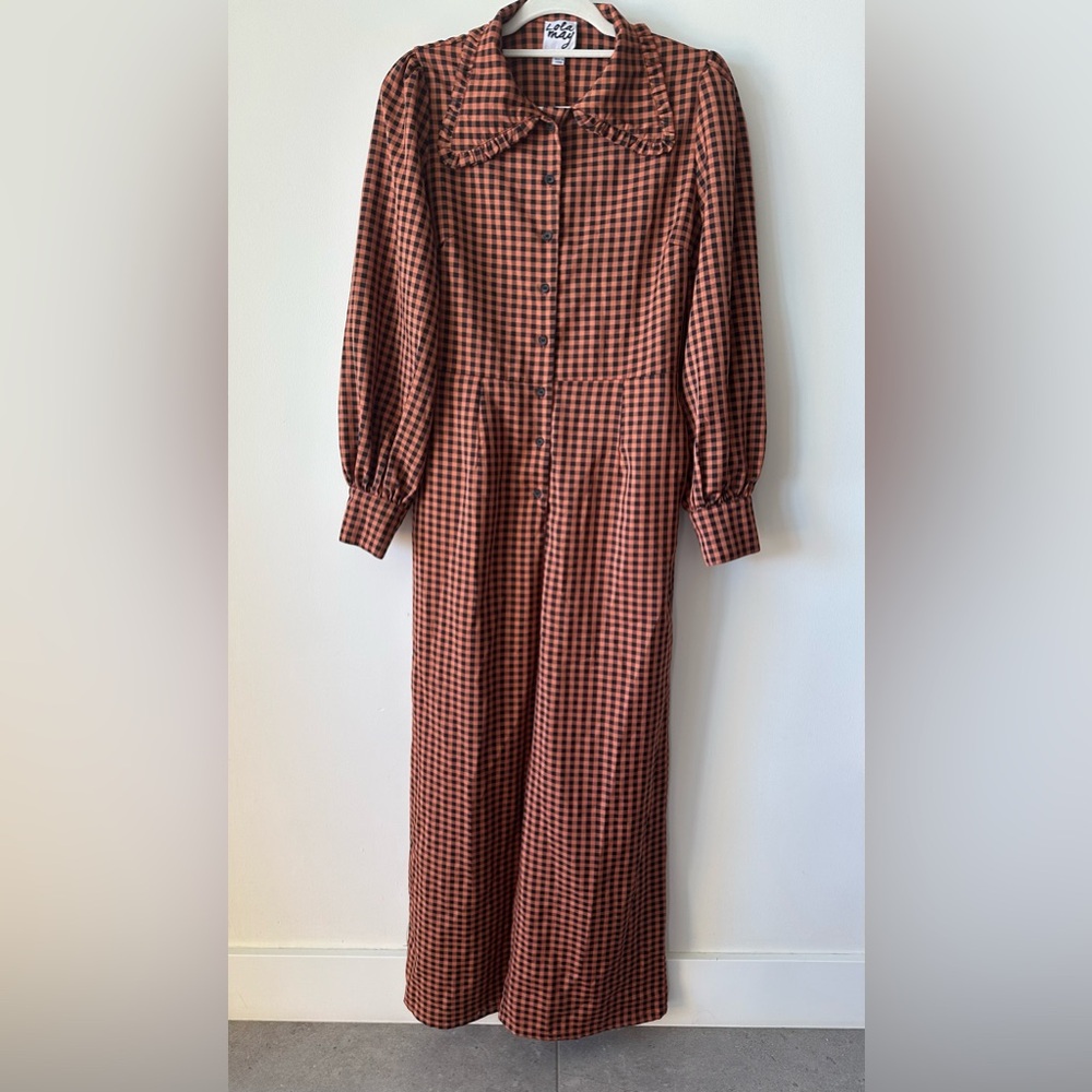 Lola May gingham jumpsuit, size 14